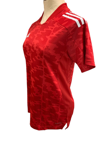 Small Adidas Womens New Condivo 21 Soccer Jersey Red GJ6814