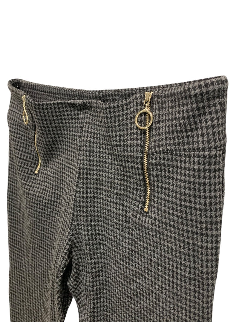 Medium Ann Taylor Womens Houndstooth Pants Pull On Stretch Crop