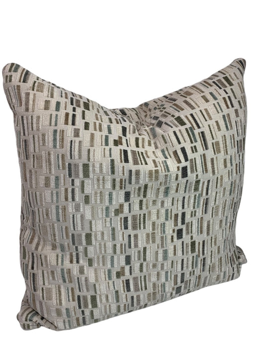 Throw Pillow Waterfowl Fill Accent 21 x 21 Inches Textured Neutral Tones