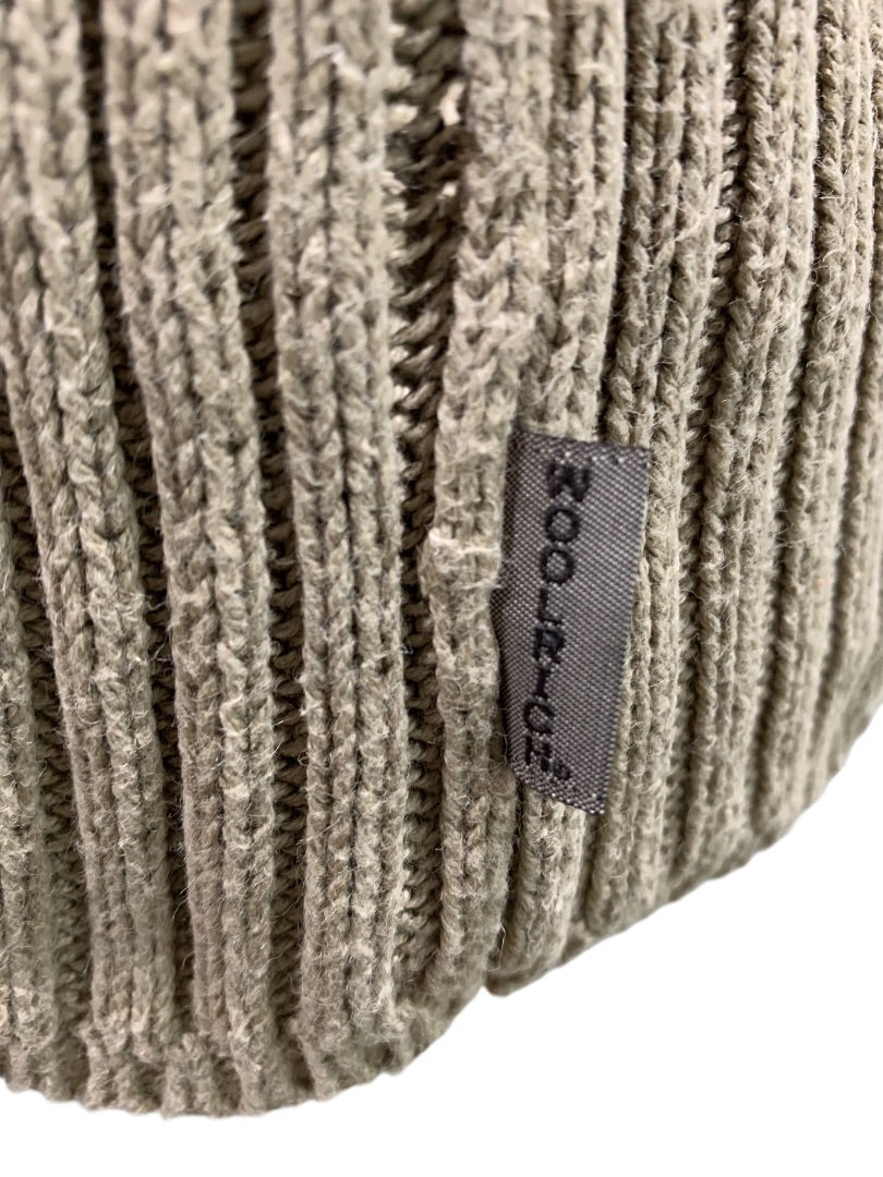 Medium Woolrich Womens Tan Khaki Full Zip Sweater Vest Cotton Blend