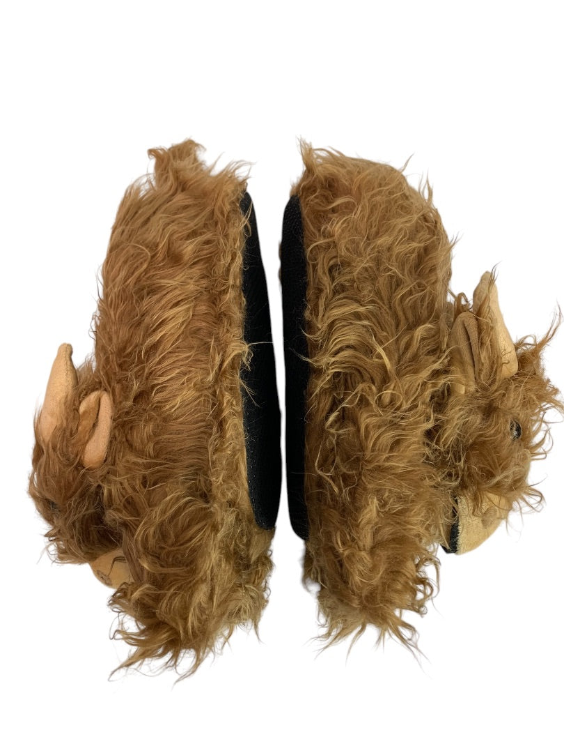 Size 7-9 Womens Adult Highland Cow Plush Slippers Non-Slip