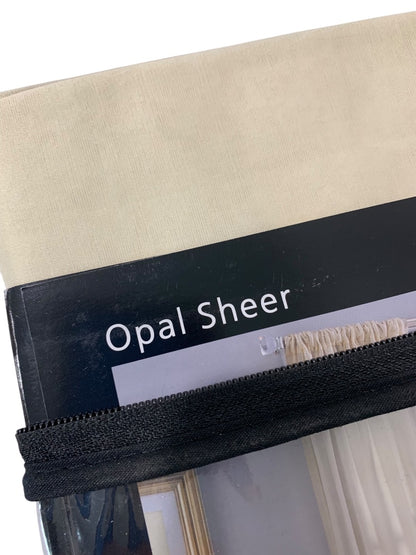 Valeron Opal Sheer Silk Blend 95" Panel Champagne New
