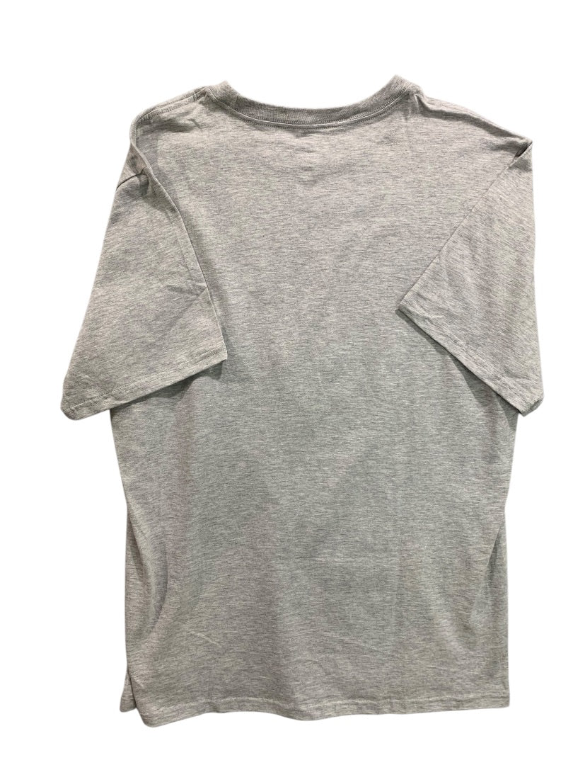 Large Converse Mens New Gray Logo Tshirt Short Sleeve