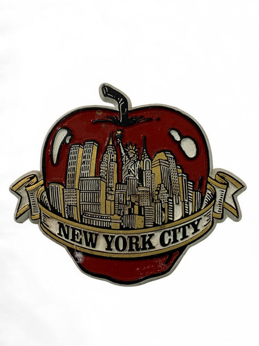 Vintage Big Apple New York  Magnet Refrigerator PVC 3.2 Inches