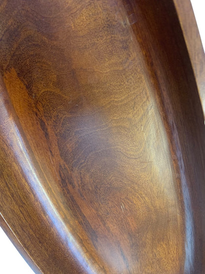 Large Wooden Trencher Bowl 24 Inches Long Farmhouse Decor