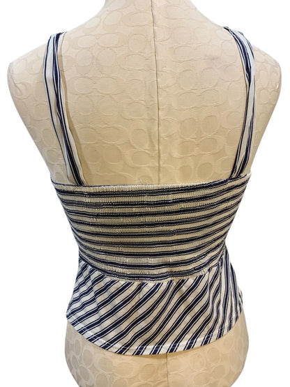 Medium Tiny Anthropologie Avril Womens Soutache Embroidered Halter Top