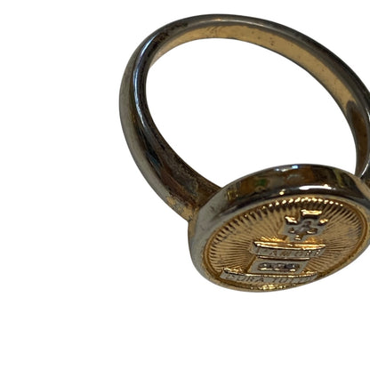 Size 8 L'Amore Duro Tutto Womens Gold Plated Ring 14mm Joy Dravecky