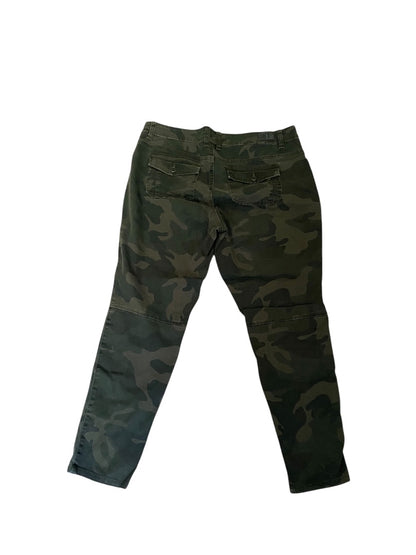 Size 16 Supplies Womens Gray Camo Tapered Pants Stretch Pockets 29 Inch Inseam