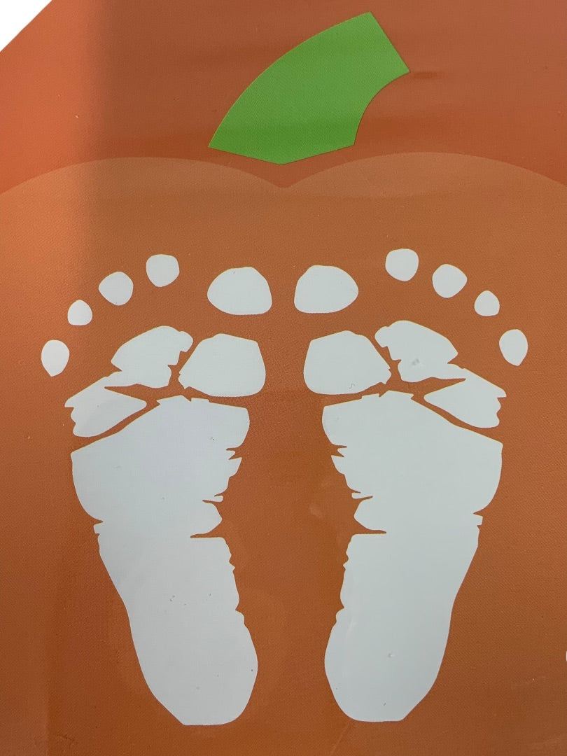 Kate & Milo New My Little Pumpkin Canvas DIY Baby Footprint Keepsake Art