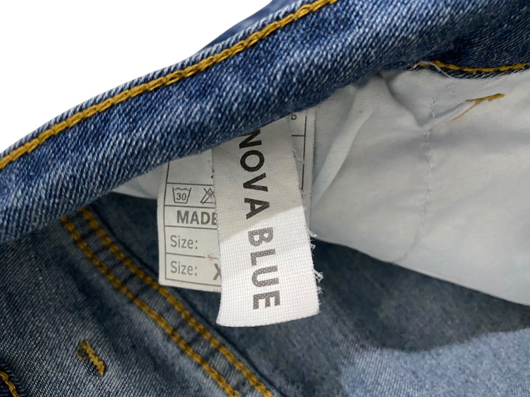XXL Nova Blue Womens Straight Leg Jeans Stretch 28 Inch
