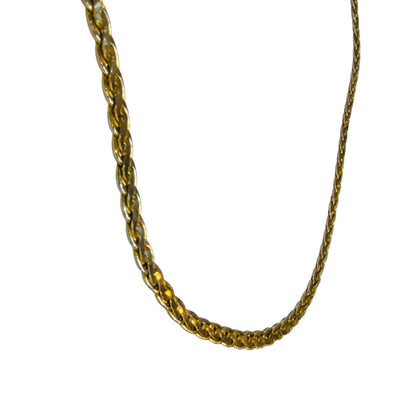 Vintage Silvertone Goldtone 24 Inch Chain Necklace Lays Flat 6mm