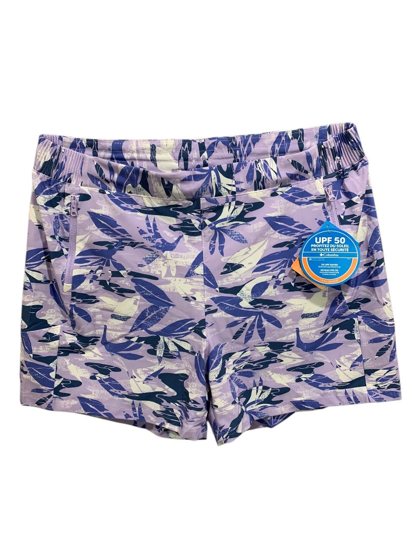 1X Columbia Womens New Tidal II Short Purple Tropical UPF 50