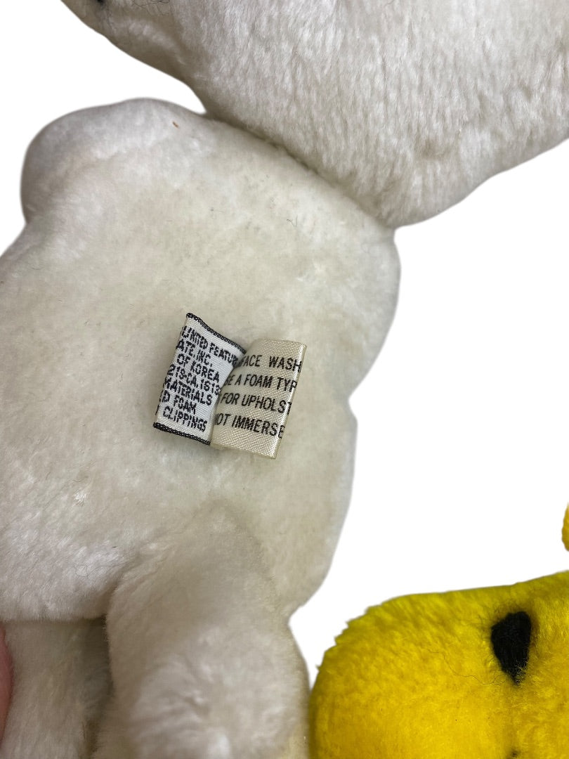 1972 Hugging Snoopy Woodstock Plush Stuffed Animal Peanuts 11 Inch