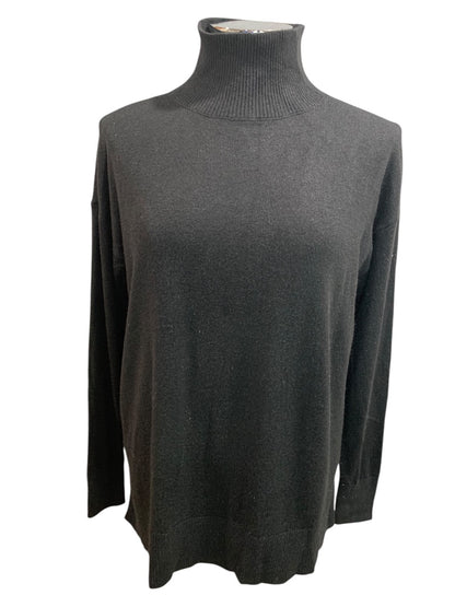XS Loft Woments Black Turtleneck Sweater Tunic Length