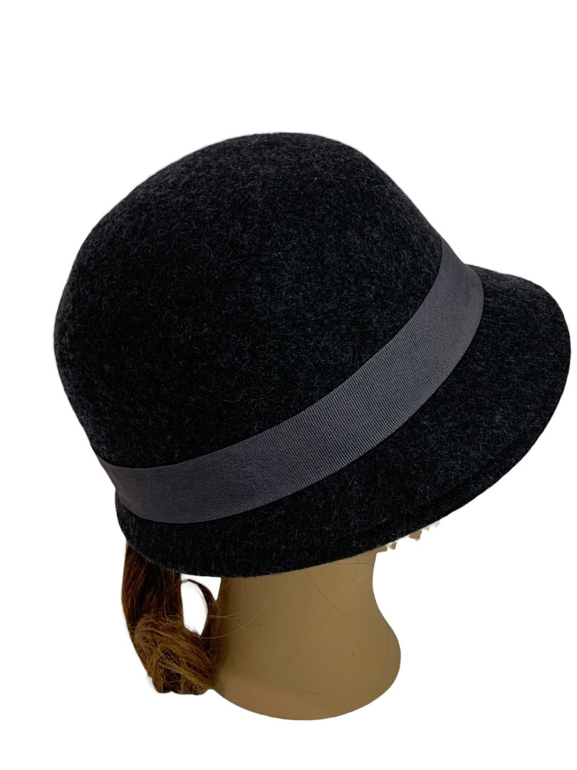 One Size Angela & William Womens Wool Cloche Hat Charcoal Gray