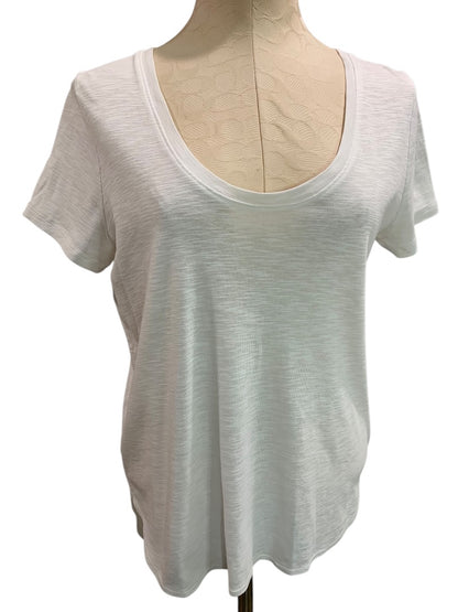 Medium Tommy Bahama Womens White Tshirt Tunic Hi Lo Hem