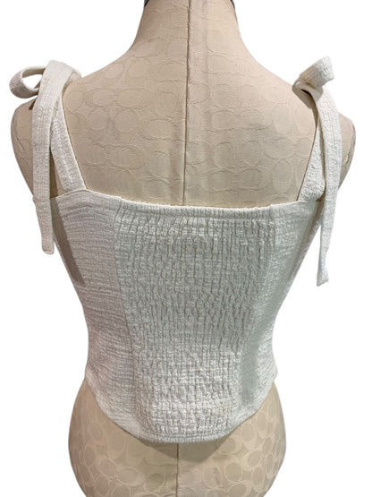 Small Maeve Anthropologie Womens Structured Tie Shoulder Tank Shirt