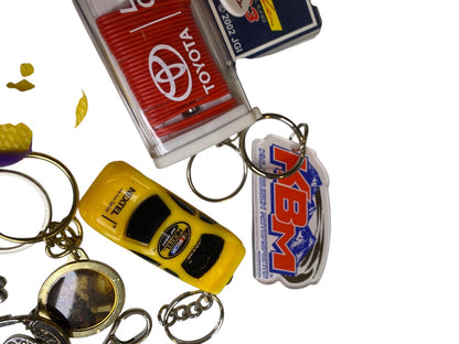 Set of 13 Key Rings Keychains Assorted Novelty Flip Flop Car Toyota