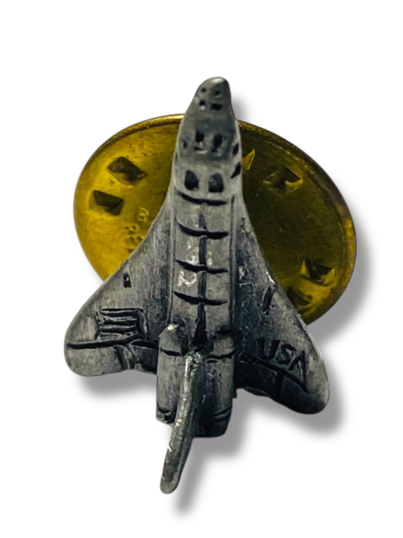 Space Shuttle Vintage Tie Tack Lapel Pin NASA Challenger Discovery Columbia USSF