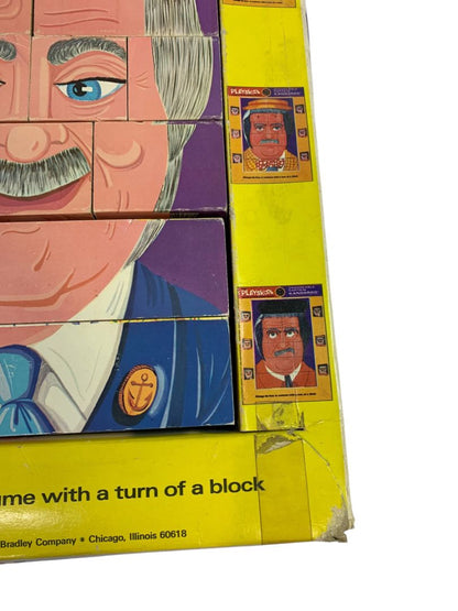 Playskool Vintage Changeable Puzzle Blocks Captain Kangaroo No 290