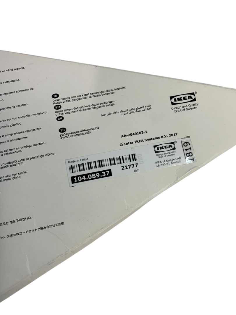 IKEA Strala 28" Paper Star Red White Design Jennifer Idrizi 205.028.83 New