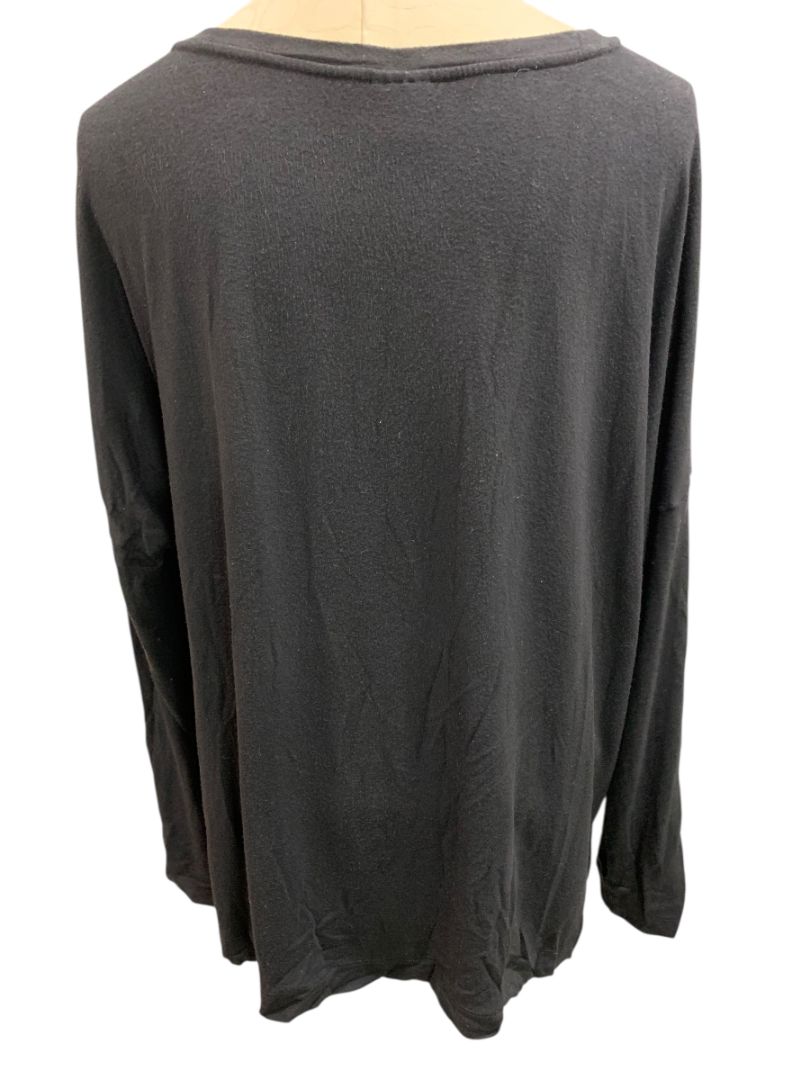 Size XL Soma Womens Black V-Neck Soft Tshirt Long Sleeve