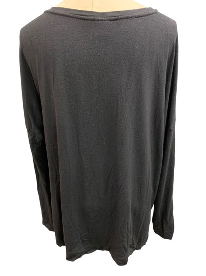 Size XL Soma Womens Black V-Neck Soft Tshirt Long Sleeve