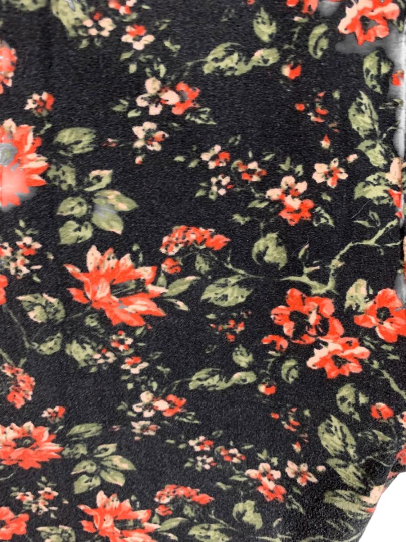 One Size LulaRoe Womens Leggings 3 Pair Assorted Orange Black