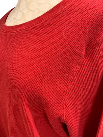Size 2X Old Navy Plus Womens Red Thermal Shirt Pullover Crewneck