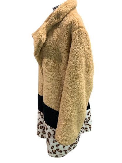 Size 3X K.Jordan Womens Plush Faux Fur Teddy Coat New