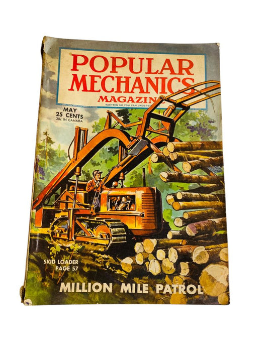 Popular Mechanics Magazine - May 1945 Skid Loader Aleutian WW2 Patrols