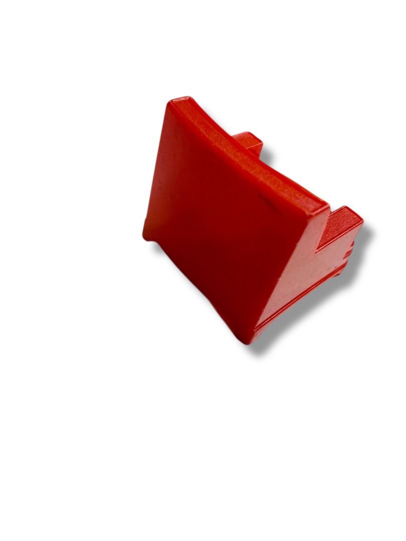 Vintage Dollhouse Miniature Plastic Red Chair Living Room Retro 2"h
