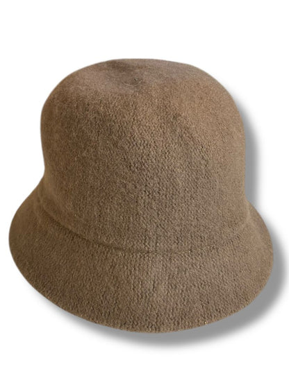 One Size Vince Camuto Brown Wool Blend Womens Bucket Hat