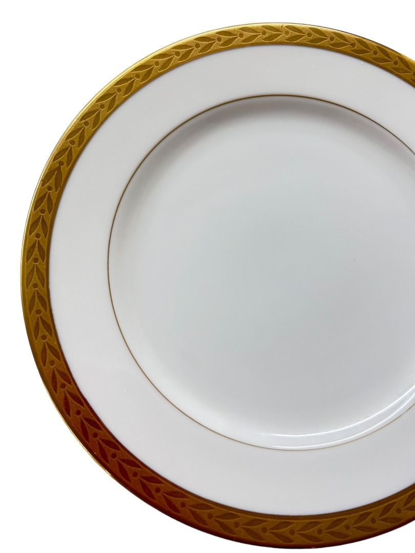 Sango Royalty Pattern White Gold Trim Bread Plate 6.5" 1970s