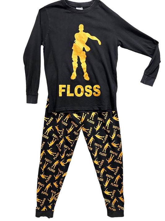 Size 11/12 Pyjama Youth 2 Piece "Floss" Pajama PJs Pants Long Sleeve