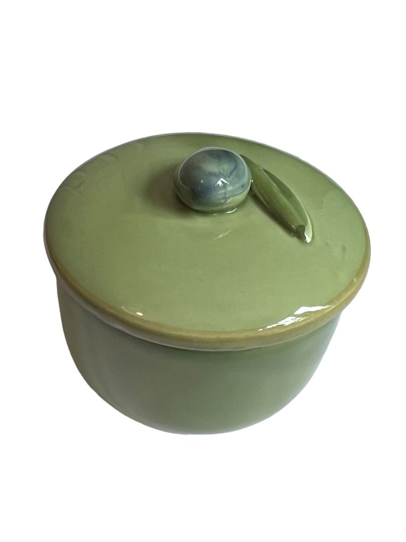 Crate & Barrel Italian Pottery Olive Serving Set
