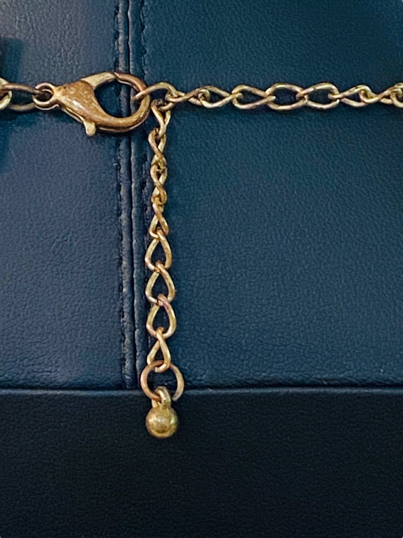 Goldtone Chunky Dual Strand Chain Necklace Lobster Clasp 17-20"