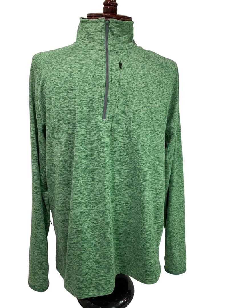 Medium VRST Green Long Sleeve 1/4 Zip Mens Activewear Jacket Shirt