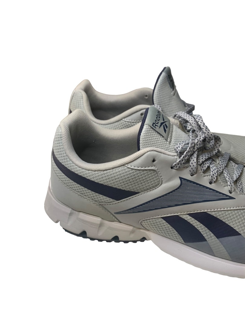 Size 13 Reebok Mens Ztaur Run Pure Gray Vector Navy Sneakers GY7718