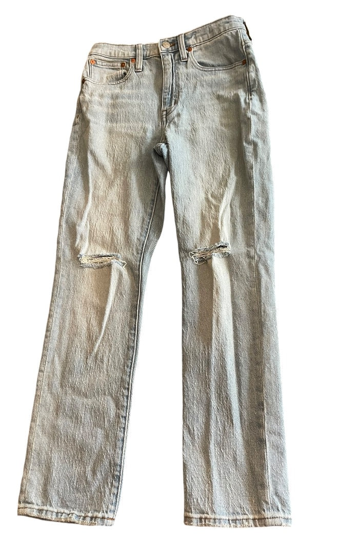 Size 24 Madewell Distressed High-Rise Slim Crop Boy Jean