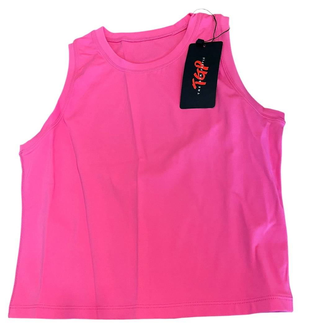 Small The Gym People Womens No Padding Tank Hot Pink New