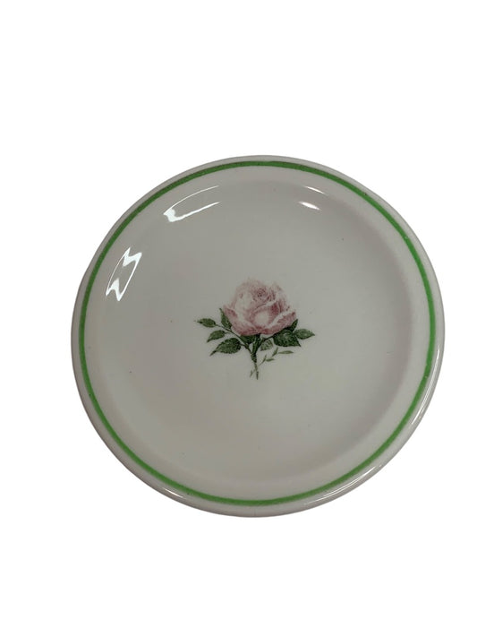 Scammells Trenton China 5.5 Inch Dessert Plate Restaurant Pink Rose