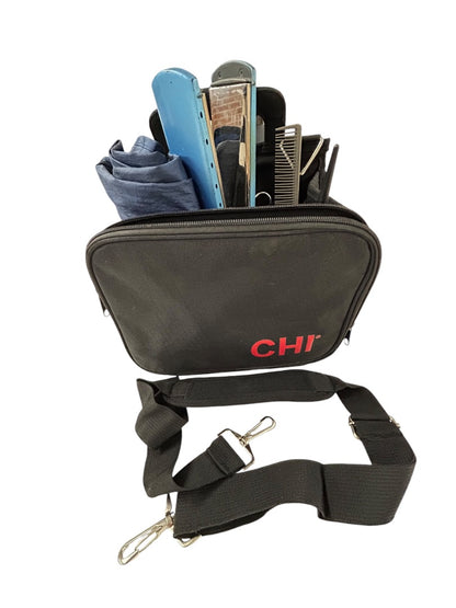 Chi Hairstylist Tool Tote Bag Cosmetology Shoulder Strap Black