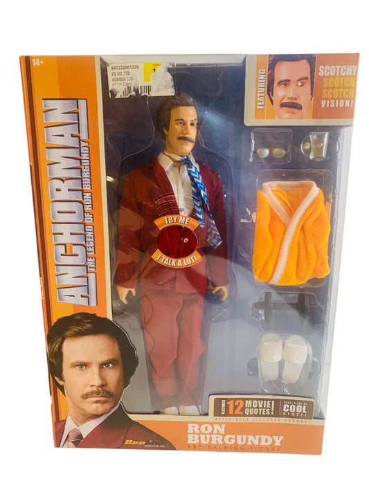 Anchorman Ron Burgundy 13" Talking Doll Action Figure 2013 Unopened