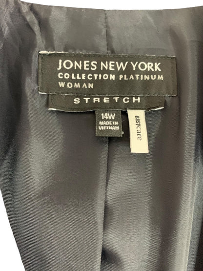 Size 14W Jones New York Womens Two Piece Skirt Suit Stretch Easy Care