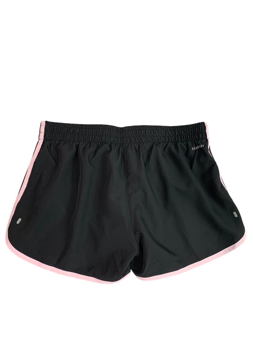 Medium Adidas Womens New Black Pink Running Shorts Lined IB3772