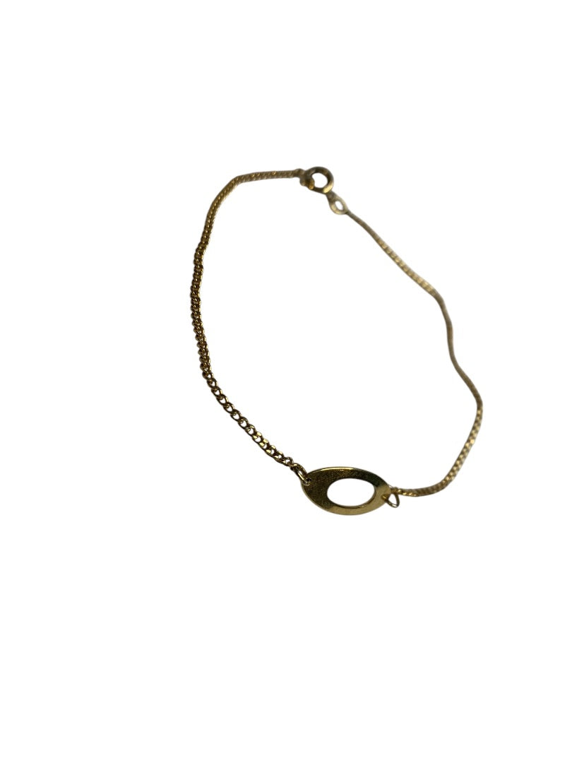 Vintage Delicate Goldtone Chain Bracelet 8 Inch Spring Clasp