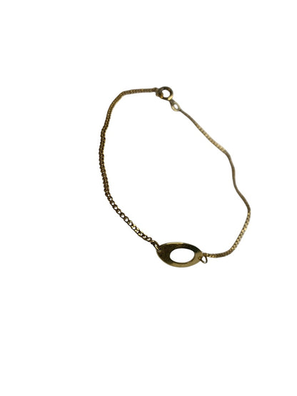 Vintage Delicate Goldtone Chain Bracelet 8 Inch Spring Clasp