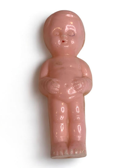 Vintage Celluloid 3 Inch Doll Naked Baby Pink