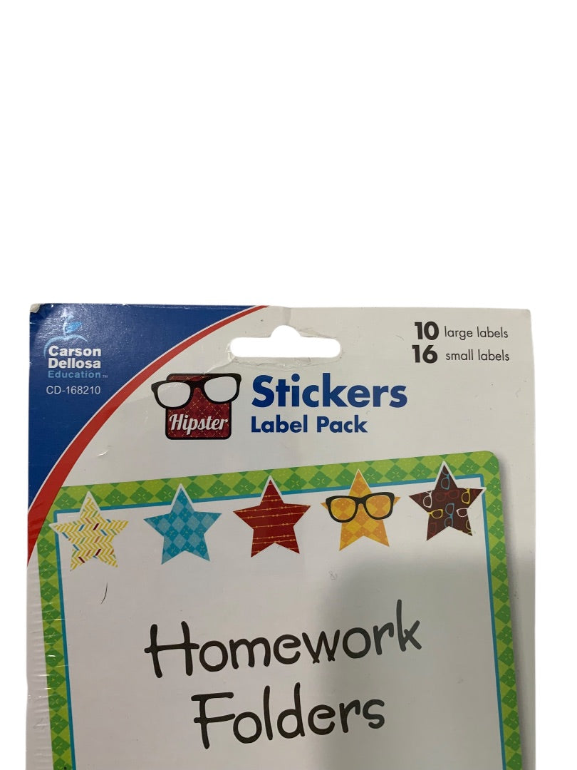 Carson Dellosa Stickers Label Pack 26  CD-168210 Teacher Classroom